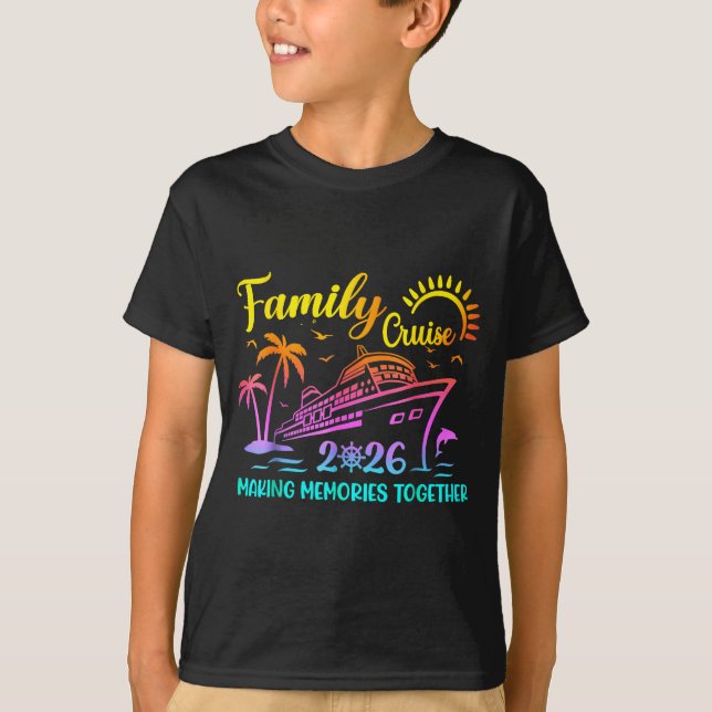 Family Cruise 2026 Summer Vacation Matching Family T-Shirt (Front)