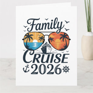 Family Cruise 2026 Summer Vacation Thank You Card