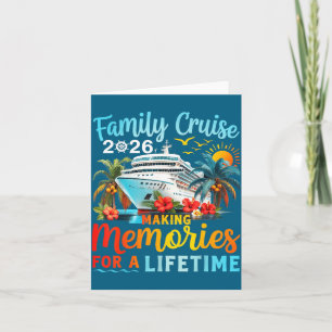 Family Cruise 2026 Vacation Summer Card