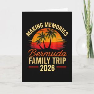 Family Cruise Bermuda 2026 Summer Matching Vacatio Card