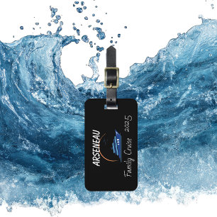  FAMILY CRUISE  Black Personalize Luggage Tag