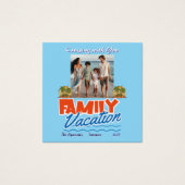  Family Cruise Blue Tropical Flexible Photo Magnet (Front)