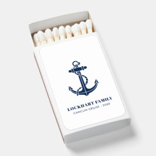 Family Cruise Boat Anchor Custom Matchboxes