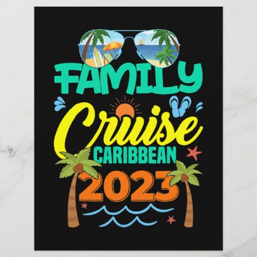 Family Cruise Caribbean 2023 Summer Vacation Flyer