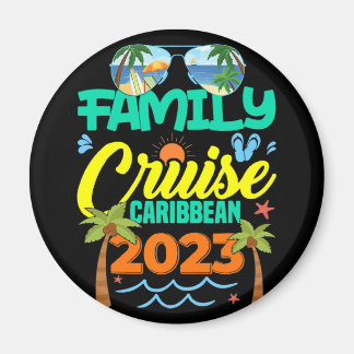 Family Cruise Caribbean 2023 Summer Vacation Magnet