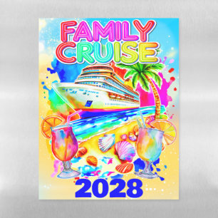 Family Cruise Colorful Magnetic Dry Erase Sheet
