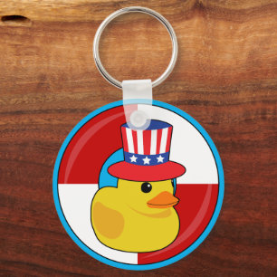 Family Cruise Cruising Rubber Duck Keychain
