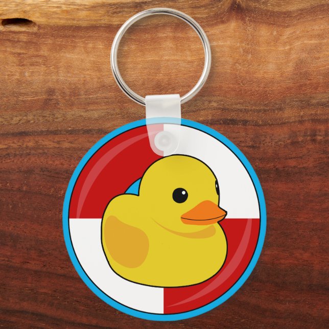 Family Cruise Cruising Rubber Ducky Keychain (Front)