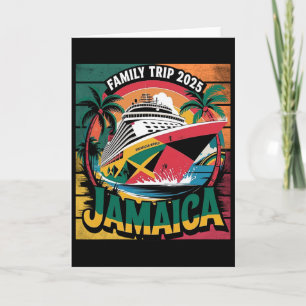 Family Cruise Jamaica Sailing Together 2025  Card