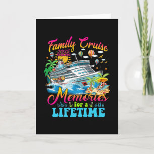 Family Cruise Making Memories For A Lifetime Summe Card