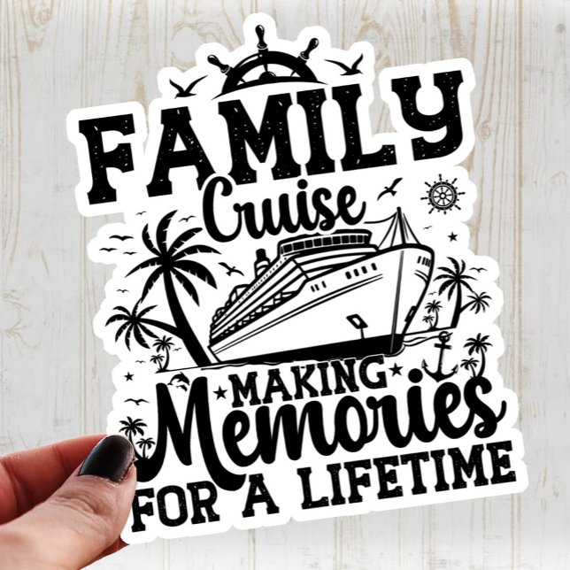 Family Cruise Making Memories Vacation Squad Cool Sticker (Creator Uploaded)