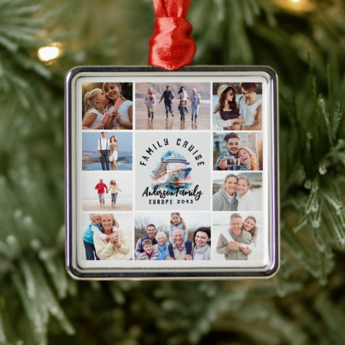 Family Cruise Memories Keepsake Photo Collage