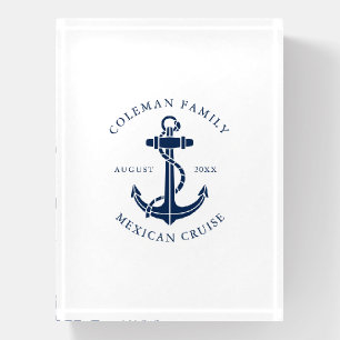 Family Cruise Nautical Boat Anchor Custom Paperweight