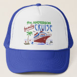 Family Cruise Ocean Ship Vacation | Custom Name Trucker Hat at Zazzle