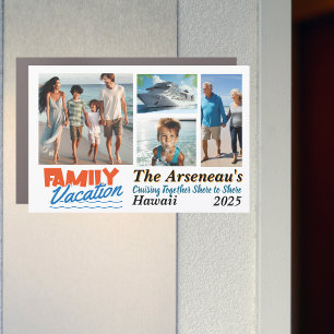 Family Cruise Photo Cabin Personalize Magnet