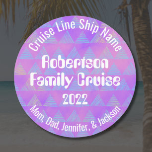 Family Cruise Ship Decor Custom Door Magnet
