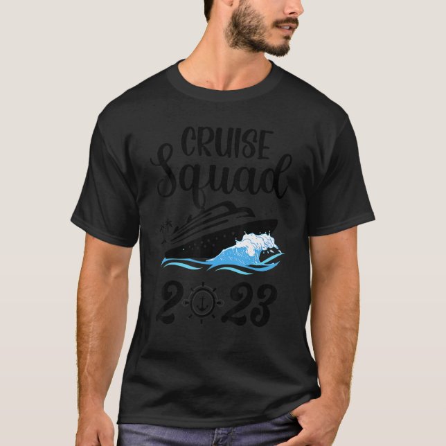Family Cruise Squad 2023 Family Matching Group Squ T-Shirt (Front)