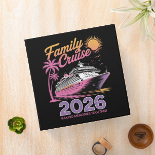 Family Cruise Squad 2026 Vacation Matching Trip 3 Ring Binder