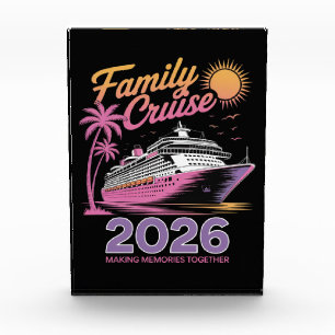 Family Cruise Squad 2026 Vacation Matching Trip Acrylic Award