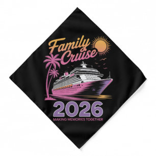 Family Cruise Squad 2026 Vacation Matching Trip Bandana