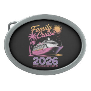 Family Cruise Squad 2026 Vacation Matching Trip Belt Buckle