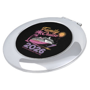 Family Cruise Squad 2026 Vacation Matching Trip Compact Mirror