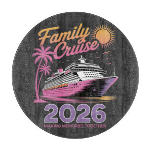 Family Cruise Squad 2026 Vacation Matching Trip Cutting Board