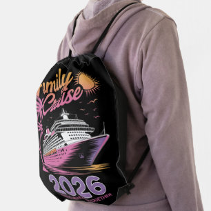 Family Cruise Squad 2026 Vacation Matching Trip Drawstring Bag