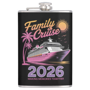 Family Cruise Squad 2026 Vacation Matching Trip Flask