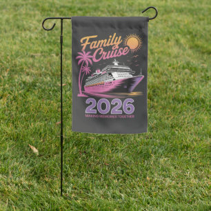 Family Cruise Squad 2026 Vacation Matching Trip Garden Flag