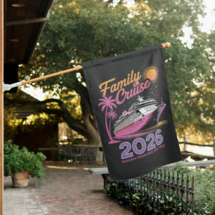 Family Cruise Squad 2026 Vacation Matching Trip House Flag