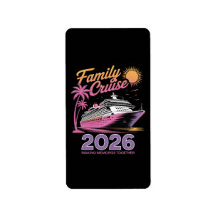 Family Cruise Squad 2026 Vacation Matching Trip Label