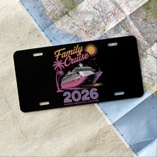 Family Cruise Squad 2026 Vacation Matching Trip License Plate