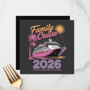 Family Cruise Squad 2026 Vacation Matching Trip Menu