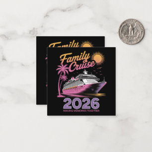 Family Cruise Squad 2026 Vacation Matching Trip Note Card