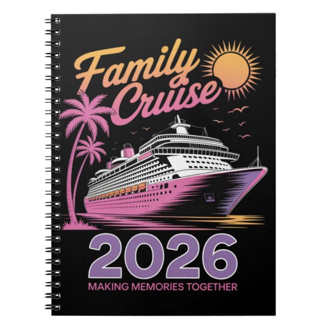 Family Cruise Squad 2026 Vacation Matching Trip Notebook (Front)
