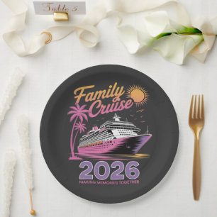 Family Cruise Squad 2026 Vacation Matching Trip Paper Plates