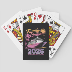 Family Cruise Squad 2026 Vacation Matching Trip Poker Cards