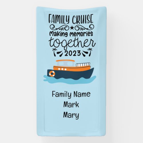 Family Cruise Squad  Travel Vacation  Banner