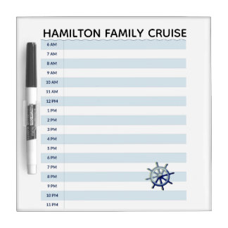 Family Cruise Stateroom Door Communication Board 