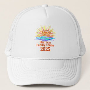 Family Cruise Sun and Waves Trucker Hat