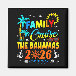 Family Cruise The Bahamas 2026 Summer Matching Vac Magnet