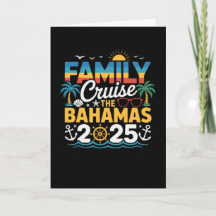 Family Cruise The Hamas 2025 Summer Matching Vacat Card
