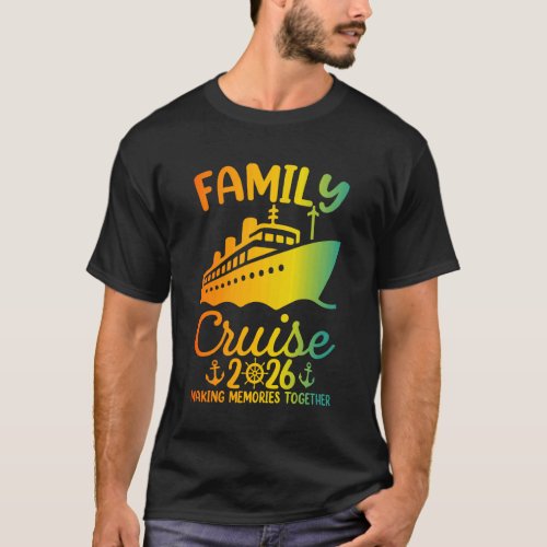 Family Cruise Trip 2026 Matching Group Cruising Va T-Shirt