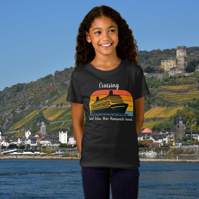 Family Cruise  Vacation Black personalize T-Shirt (Creator Uploaded)