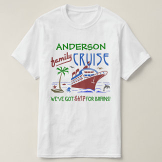 Family Cruise Vacation Funny Ship | Custom Name T-Shirt