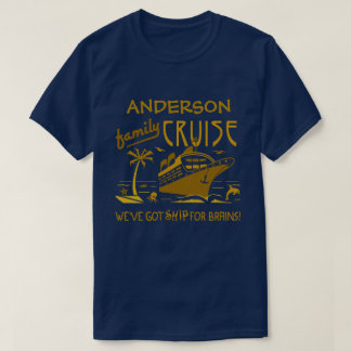 Family Cruise Vacation Funny Ship | Custom Name V2 T-Shirt