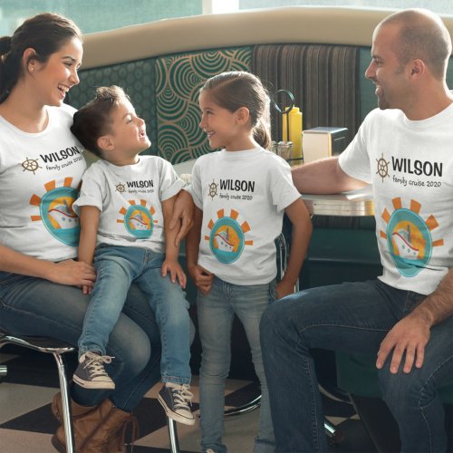 Family Cruise Vacation Matching Travel Toddler T_shirt
