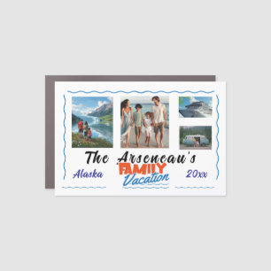 Family Cruise Vacation Photo Cabin Personalize Car Magnet