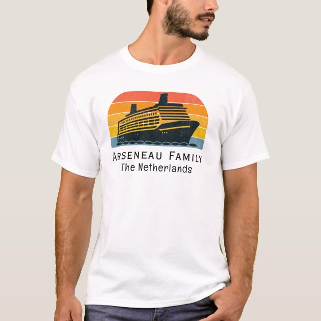   Family Cruise Vacation T-Shirt Personalize (Front)